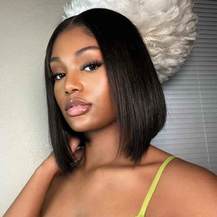 Elle Vane Put On & Go Glueless 5x5 Closure Lace Natural Black Bob WIg