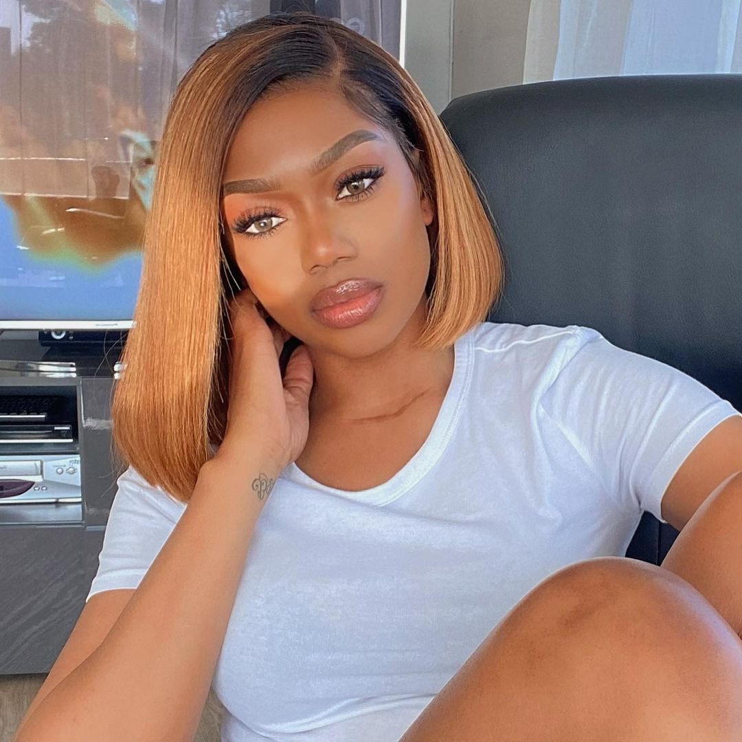 Elle Vane Gradient Blonde Straight Bob 13x4 Lace Front Wig