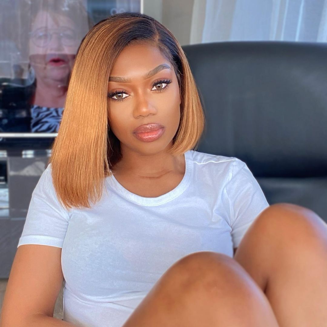 Elle Vane Gradient Blonde Straight Bob 13x4 Lace Front Wig