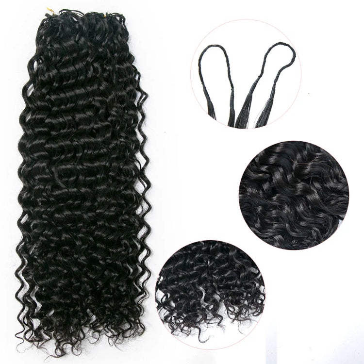 Elle Vane Lightweight Water Wave Crochet Human Hair Extension