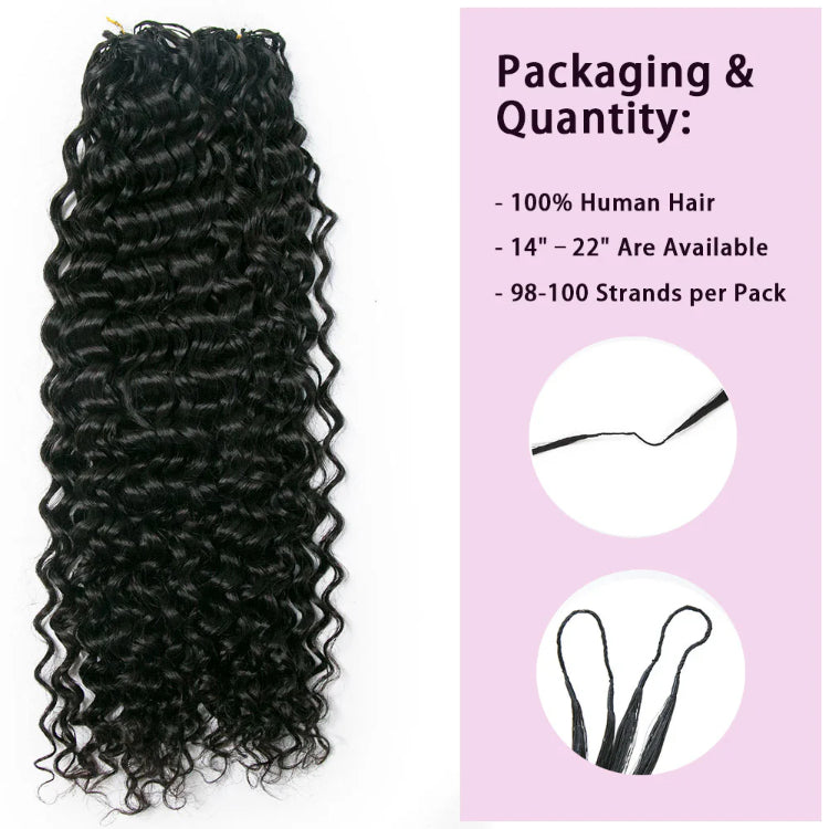 Elle Vane Lightweight Water Wave Crochet Human Hair Extension