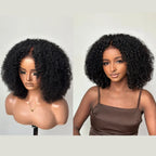 Glueless Curls HD Lace Closure With 4C Kinky Edges Pre-cut Wig