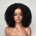 Glueless Curls HD Lace Closure With 4C Kinky Edges Pre-cut Wig