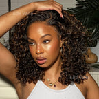 Elle Vane Honey Highlight 13x4 Lace Curly Wig