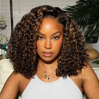 Elle Vane Honey Highlight 13x4 Lace Curly Wig
