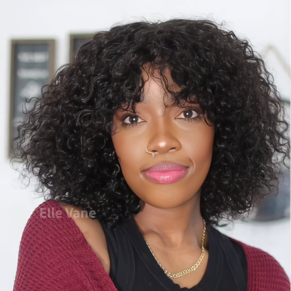 Elle Vane Put On & Go Short Curly Bob Wig