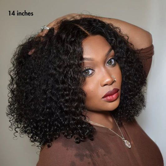 Kinky Curly Glueless 5x5 Closure Lace Wig Ready to Go
