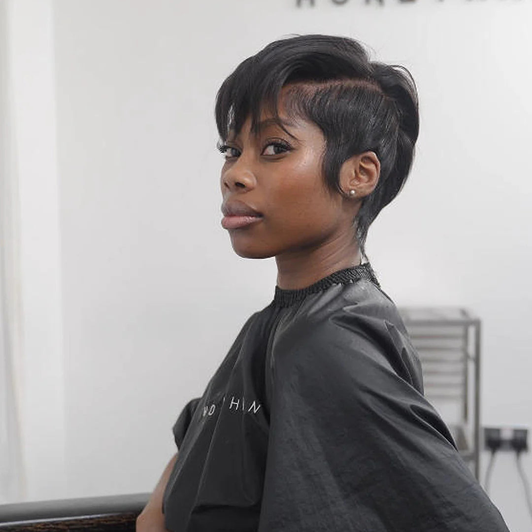 Elle  Vane Side Part Layered Pixie Cut Full Lace Wig