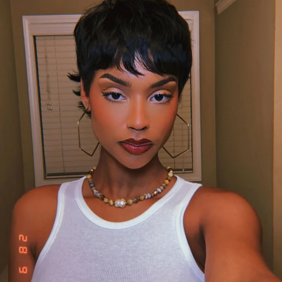 90s Shaggy Wolf Cut Bangs Wig 100% Human Hair