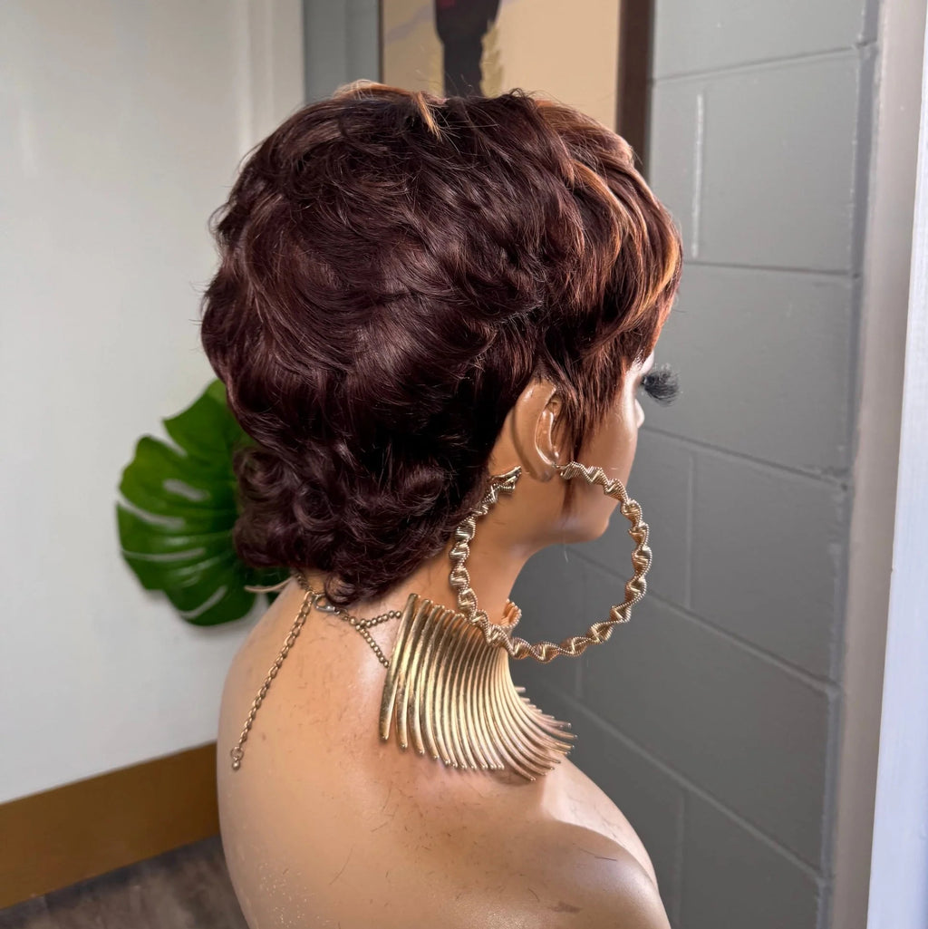 90s Shaggy Wolf Cut Bangs Wig 100% Human Hair