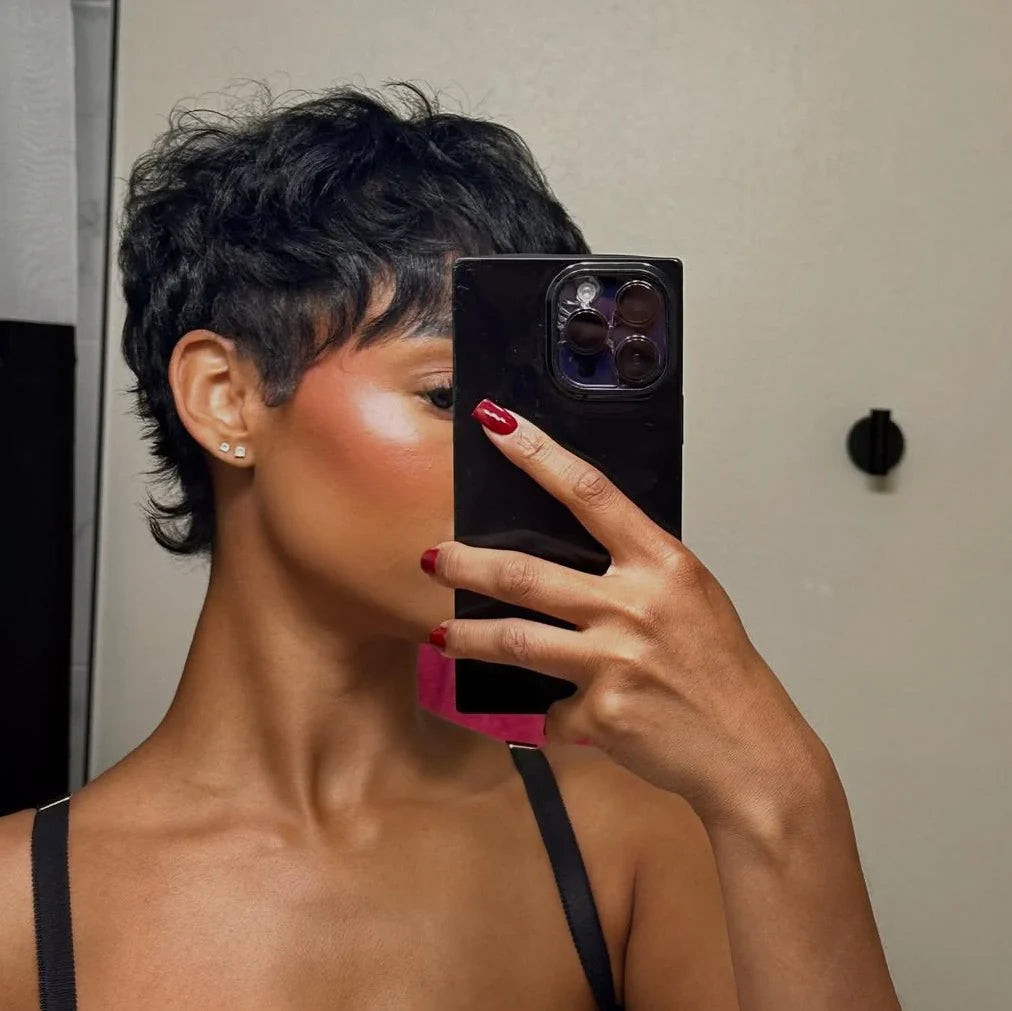 90s Shaggy Wolf Cut Bangs Wig 100% Human Hair