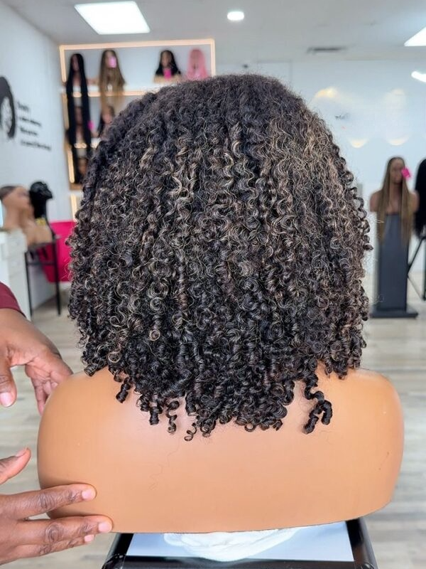 Glueless Luxurious HD Lace 4C Kinky Edges Pre-cut 100% Human Hair Wig