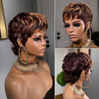 90s Shaggy Wolf Cut Bangs Wig 100% Human Hair