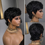 90s Shaggy Wolf Cut Bangs Wig 100% Human Hair