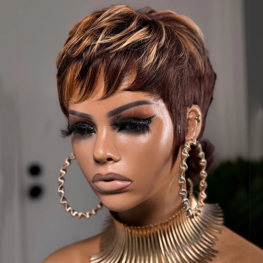 90s Shaggy Wolf Cut Bangs Wig 100% Human Hair