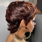 90s Shaggy Wolf Cut Bangs Wig 100% Human Hair