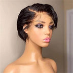Short Pixie Side Part 13*4 Lace Front Wig