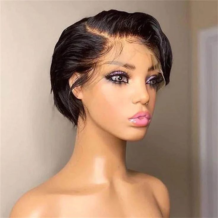 Short Pixie Side Part 13*4 Lace Front Wig