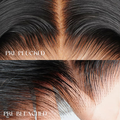 Elle Vane 613 Ombre Blonde Highlight with Brown Blunt Cut Bob Wig
