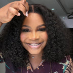 Elle Vane Put on & Go Glueless Kinky Curly Pre Cut 5x5 Lace Closure Wig