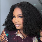 Elle Vane Put on & Go Glueless Kinky Curly Pre Cut 5x5 Lace Closure Wig