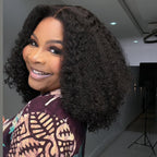 Elle Vane Put on & Go Glueless Kinky Curly Pre Cut 5x5 Lace Closure Wig