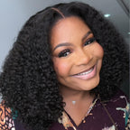 Elle Vane Put on & Go Glueless Kinky Curly Pre Cut 5x5 Lace Closure Wig