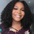 Elle Vane Put on & Go Glueless Kinky Curly Pre Cut 5x5 Lace Closure Wig