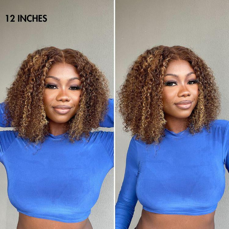 Kinky Curly Glueless 5x5 Closure Lace Wig Ready to Go