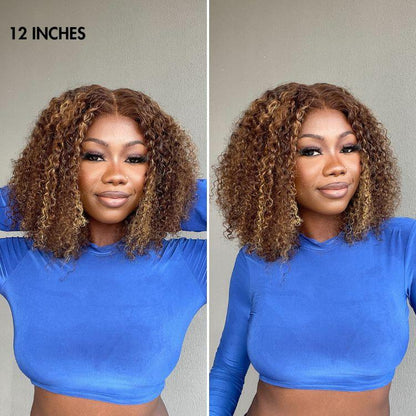 Kinky Curly Glueless 5x5 Closure Lace Wig Ready to Go