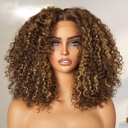 Kinky Curly Glueless 5x5 Closure Lace Wig Ready to Go