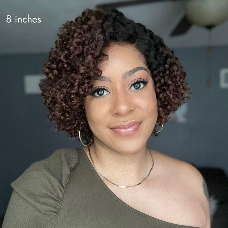Elle Vane Short Cut Water Wave Glueless Bob 5×5 HD Lace Wig