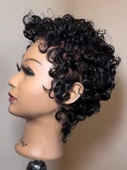 Elle Vane Wet Wave Curls Full Lace Short Pixie Cut Wig