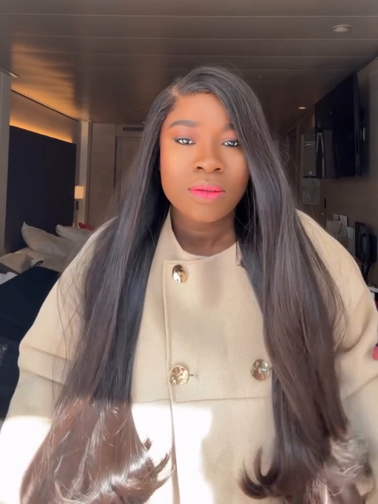 Elle Vane Luxurious Side Part Layered HD Lace Closure Wig