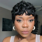 Elle Vane Glueless Finger Wave Short Pixie Wig