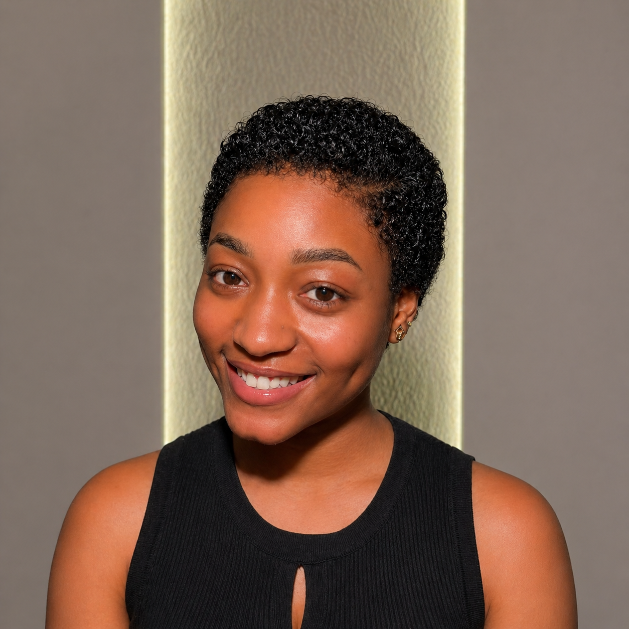 Full Lace Big Chop Curly Pixie Human Hair Wig With 4C Edges