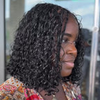 Elle Vane Full Lace Knotless Bohemian Braided Curls Invisi Drawstring HD lace Wig