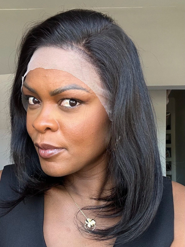 Elle Vane Short Brazilian Human Hair Bob 13x4 Lace Frontal Wig