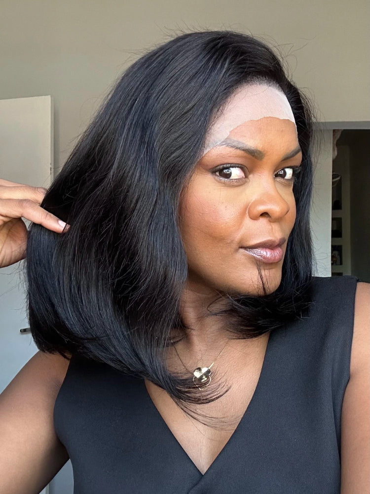 Elle Vane Short Brazilian Human Hair Bob 13x4 Lace Frontal Wig