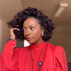 Elle Vane Glueless Pixie Curl 5x5 Closure Lace Water Wave Wig Human Hair Wig