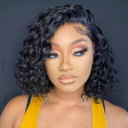 Elle Vane 13x4 Lace Frontal Water Curly Wigs