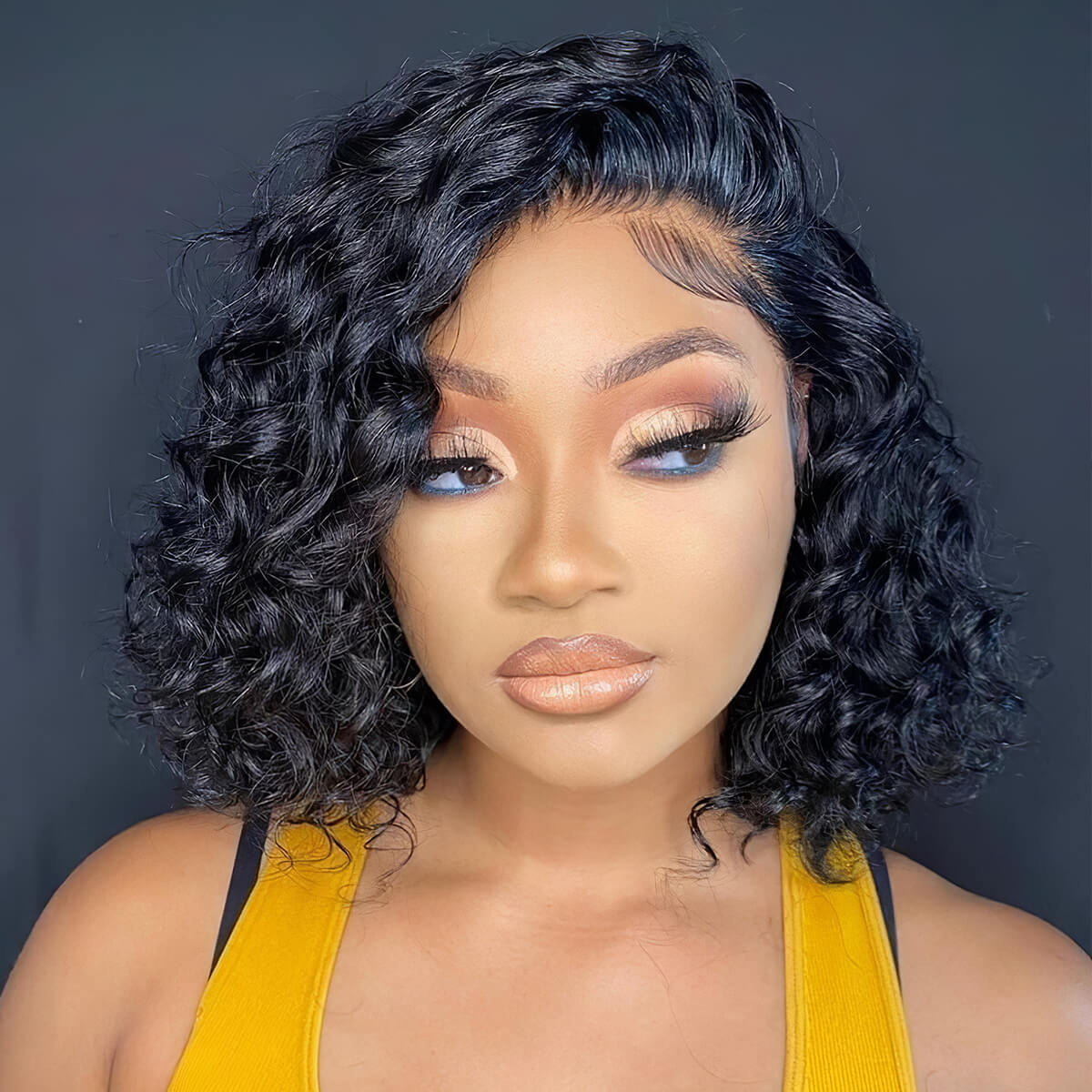 Elle Vane 13x4 Lace Frontal Water Curly Wigs
