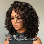 Elle Vane Short Wig Loose Curly Highlight Lace Frontal Human Hair Wig