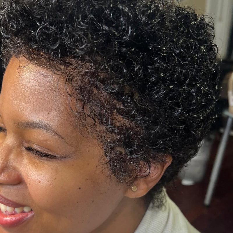 Wet Wave Curls Full Lace Short Pixie Cut Wig Human Hair Wig