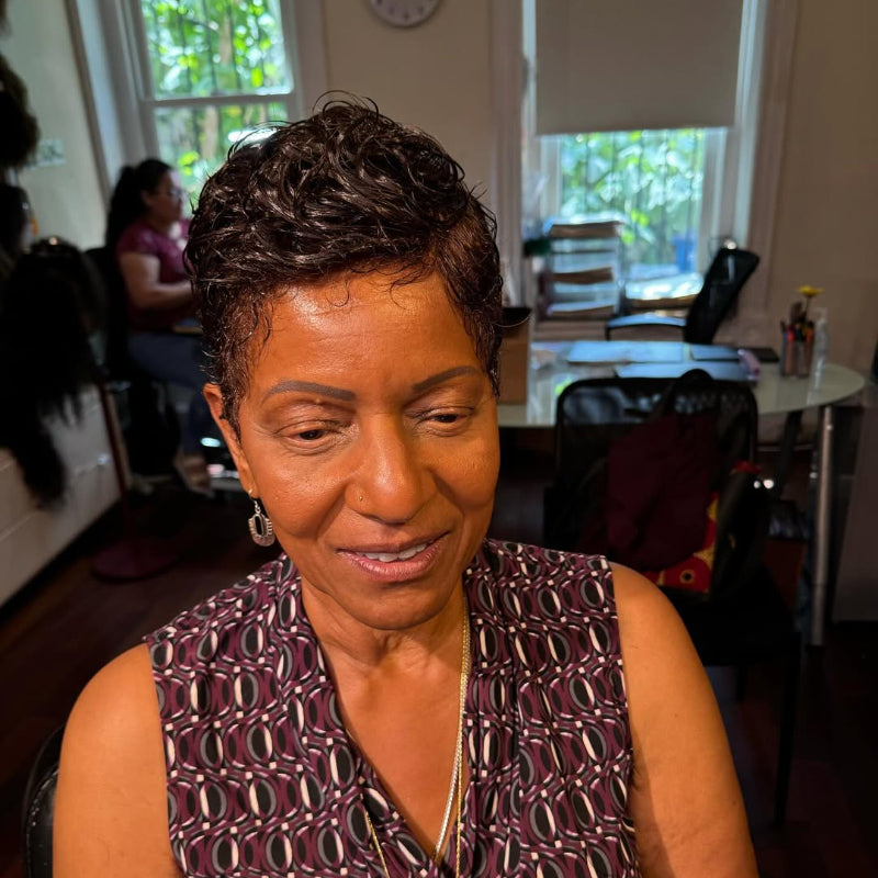 Wet Wave Curls Full Lace Short Pixie Cut Wig Human Hair Wig