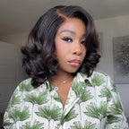Glueless Side Parted Luxurious  Layered Body Wave Lace Closure Wig