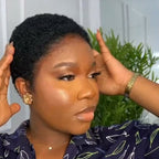 Full Lace Natural Black Afro Low Cut Wig