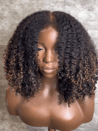 Glueless Luxurious Curls HD Lace Closure With 4C Kinky Edges Pre-cut Wig