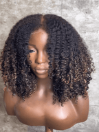 Glueless Luxurious Curls HD Lace Closure With 4C Kinky Edges Pre-cut Wig