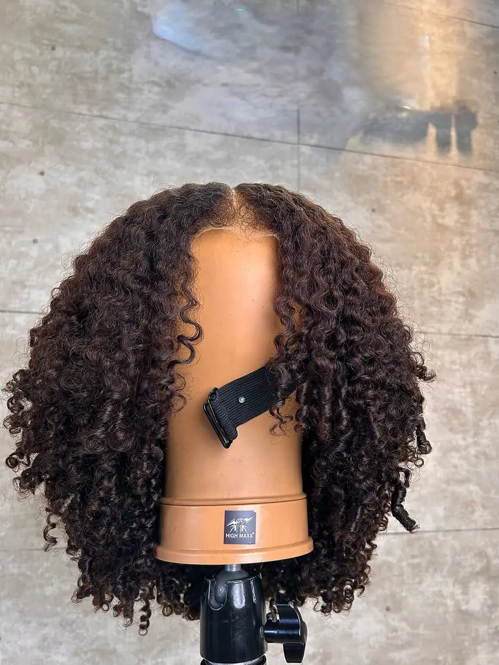 Glueless Luxurious Curls HD Lace Closure With 4C Kinky Edges Pre-cut Wig